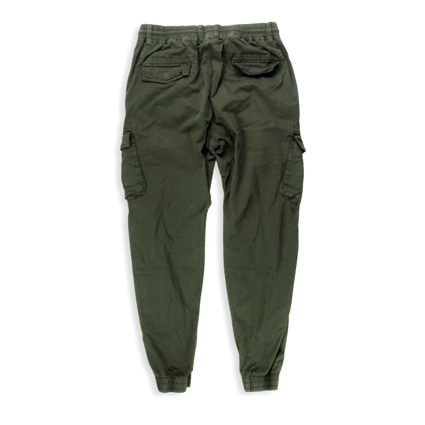 Army Green Cargo Jogger (Stretch)