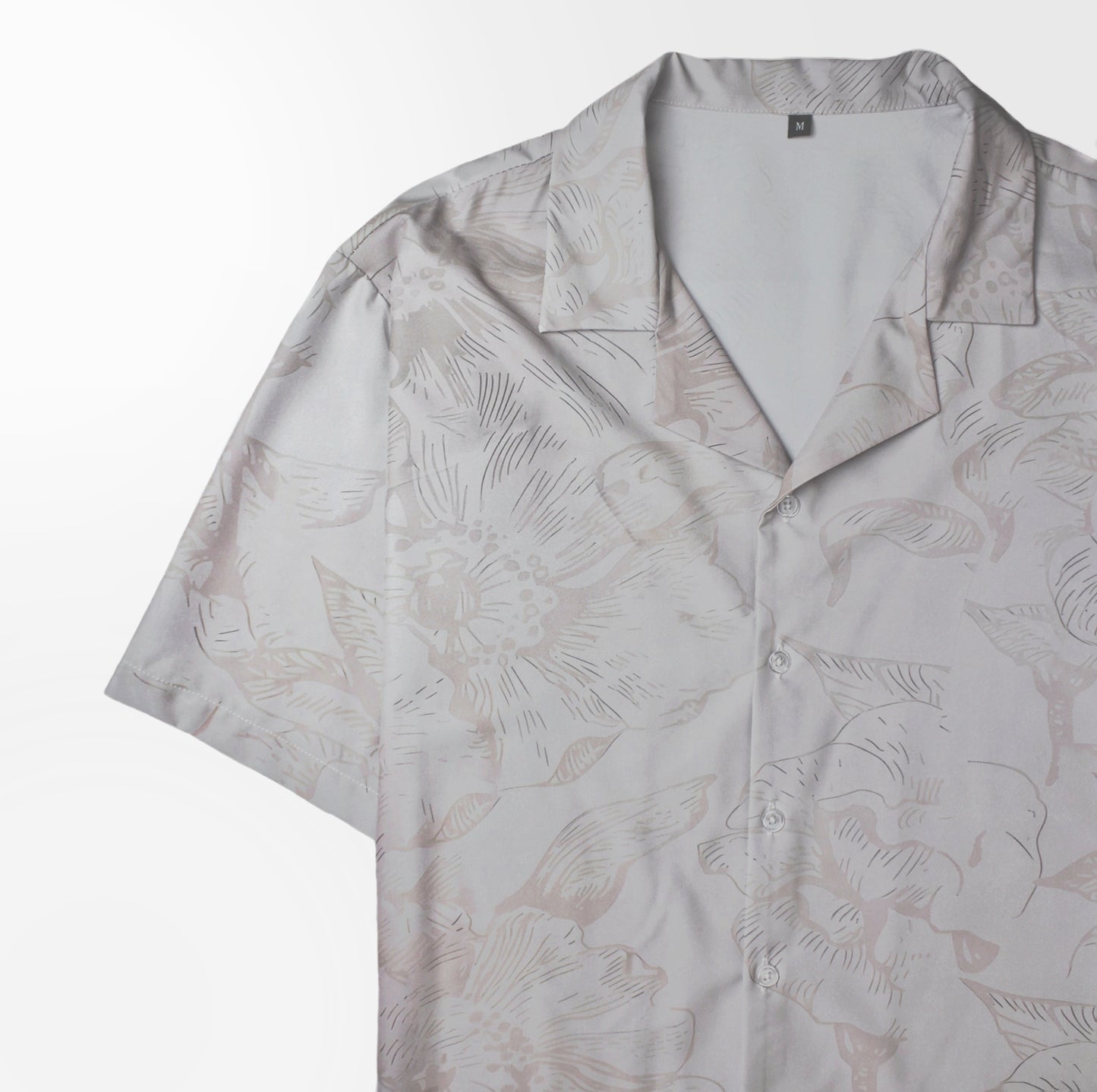 LIGHT CONTRAST FLORAL EVERE COLLAR