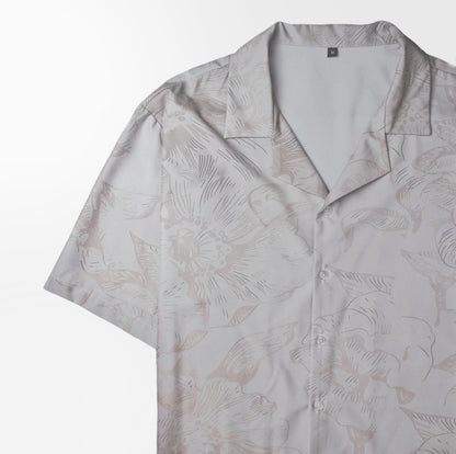 LIGHT CONTRAST FLORAL EVERE COLLAR