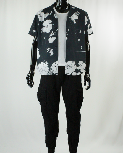 Black Cargo Jogger (Stretch)