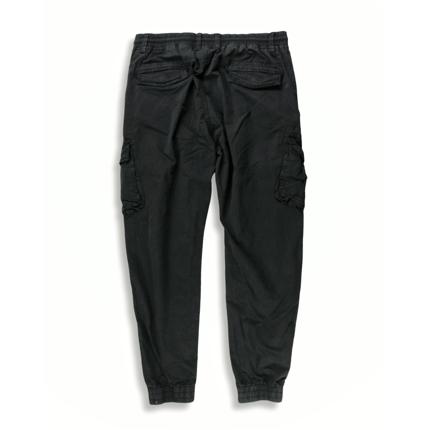 Black Cargo Jogger (Stretch)