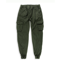 Army Green Cargo Jogger (Stretch)