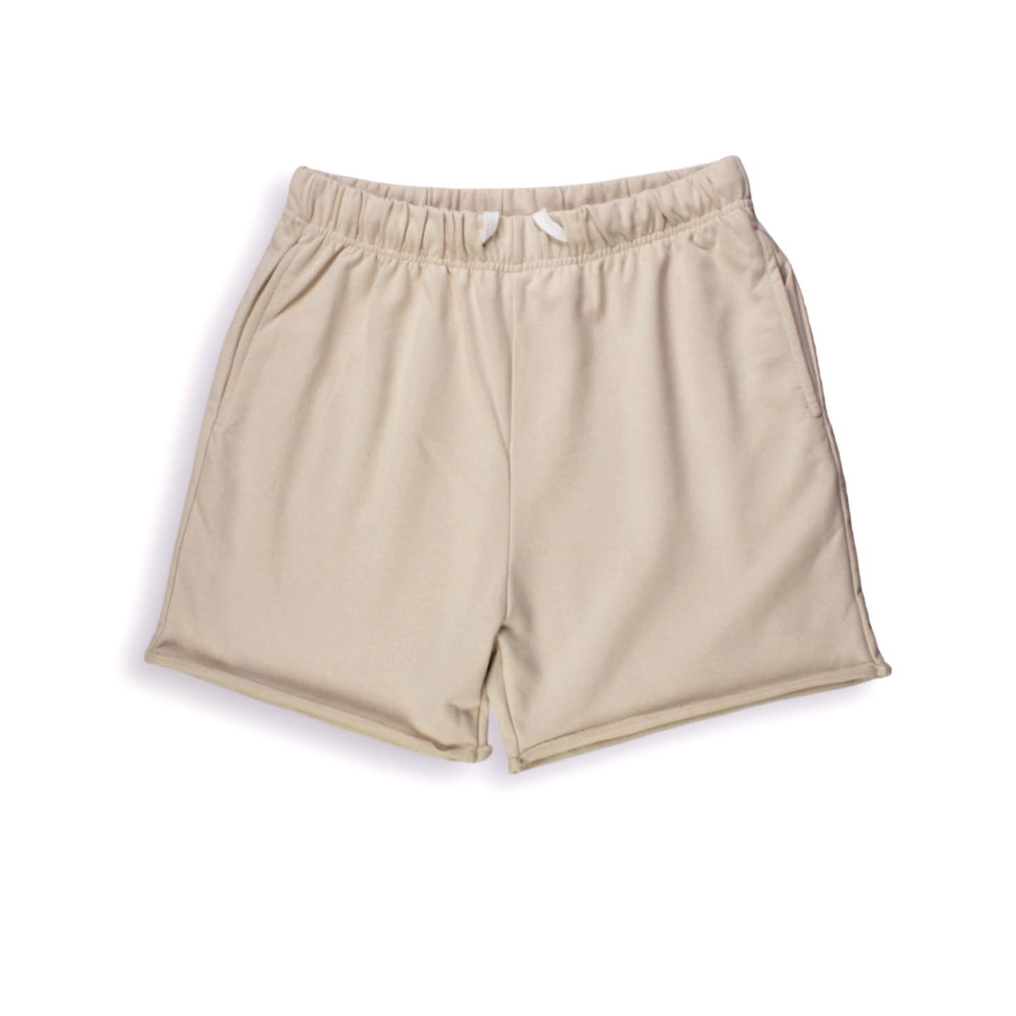 Khaki rolled Edge Shorts