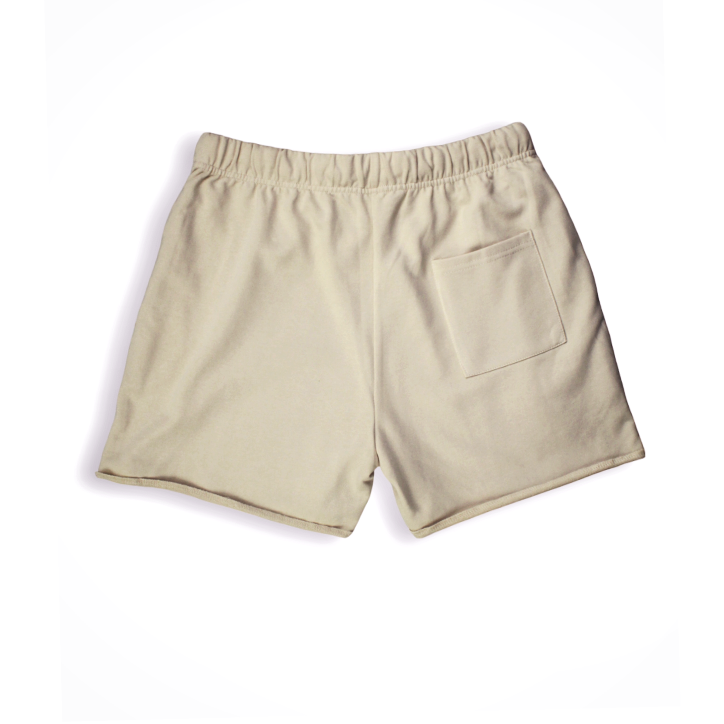 Khaki rolled Edge Shorts