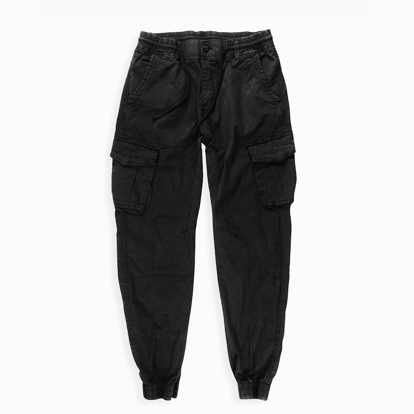 Black Cargo Jogger (Stretch)